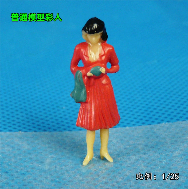 Nurse uniform, doll, plastic mini model, scale 1:25, scale 1:30