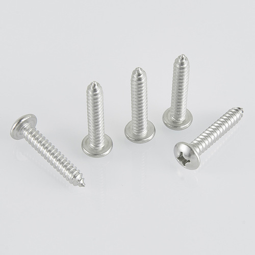 Source manufacturer 304 stainless steel cross pan head self-tapping nail PA round head GB845 self-tapping wholesale self-tapping