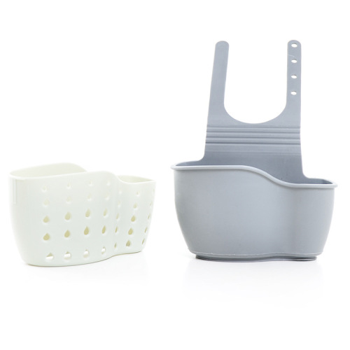 Double-layer stackable sink sponges drain hanger storage rack basket faucet holder shelf drain basket