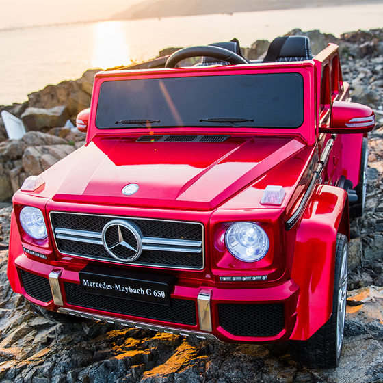 Mercedes-Benz big g children's electric car four-wheel remote control car 4-wheel drive children's baby toy car can sit adults double seat