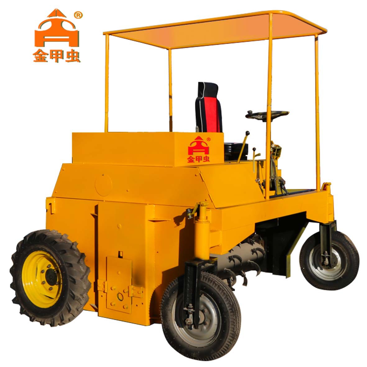 养殖厂畜禽粪便污染变废为宝翻堆机 有机肥加工设备