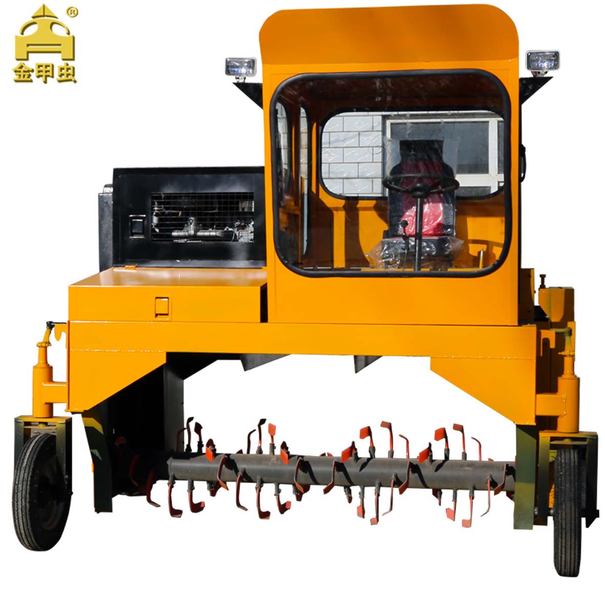 利民机械厂专业生产机械化高效有机肥翻堆机翻拋机