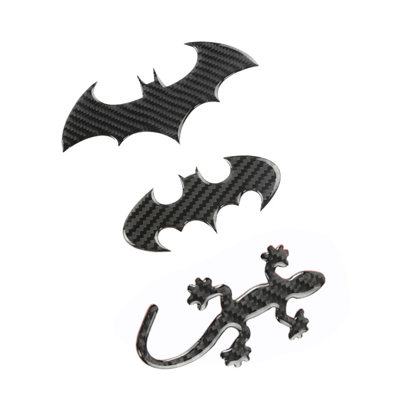 Автомобиль углеродное волокно геккон автомобильные наклейки летучая мышь 3D трехмерная личность украшения хвоста принадлежности приют для царапин без наклейки