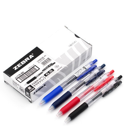 Japonés cebra pluma jj15 gel pen EXAMEN DE PRENSA 0,5 estudiantes utilizan pluma negra pluma de la firma
