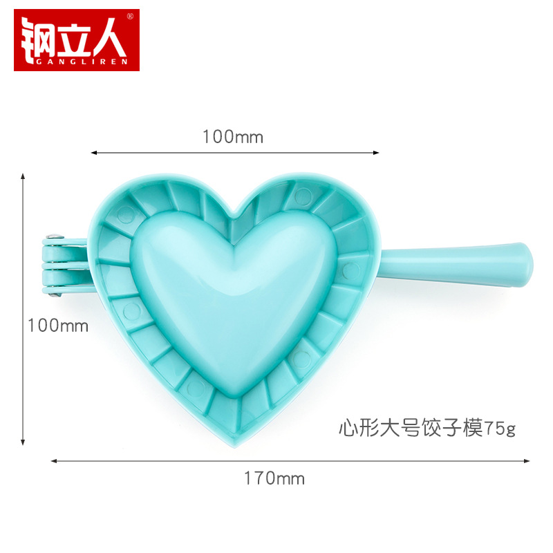 Spot grande, mediano y pequeño PP plástico para hacer bolas de masa molde hogar bricolaje en forma de corazón cocina para hacer bolas de masa al por mayor