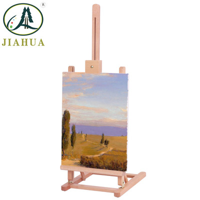 Desktop fold Oil Painting Frame Drawing board Easel woodiness children Fine Arts Supplies Lifting desktop Display rack Solid wood