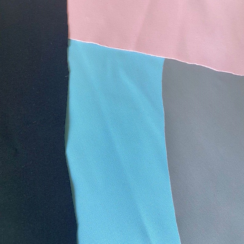 A prueba de agua de nylon amoníaco ropa de yoga tela de alta elástico máscara de la estrella Lycra frío sensación de nylon traje de baño de tela