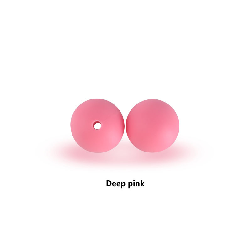 12mm perlas de silicona molar juguete teether pulsera pezón cadena collar accesorios infantil DIY accesorios de la joyería