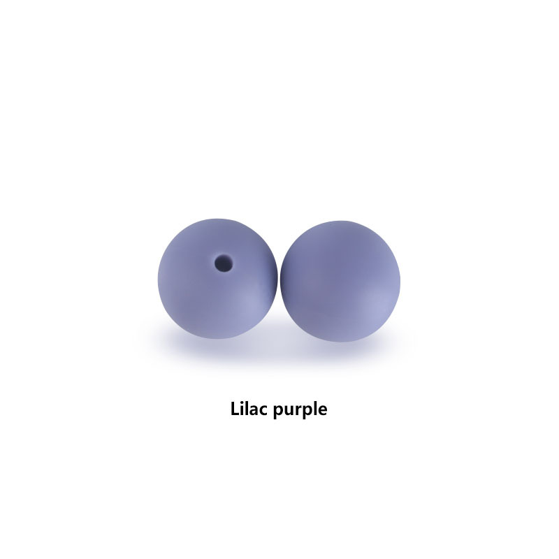 12mm perlas de silicona molar juguete teether pulsera pezón cadena collar accesorios infantil DIY accesorios de la joyería