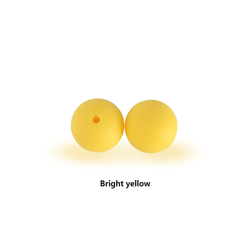 12mm perlas de silicona molar juguete teether pulsera pezón cadena collar accesorios infantil DIY accesorios de la joyería