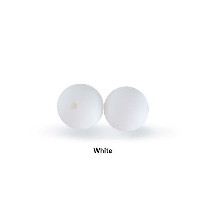 12mm perlas de silicona molar juguete teether pulsera pezón cadena collar accesorios infantil DIY accesorios de la joyería