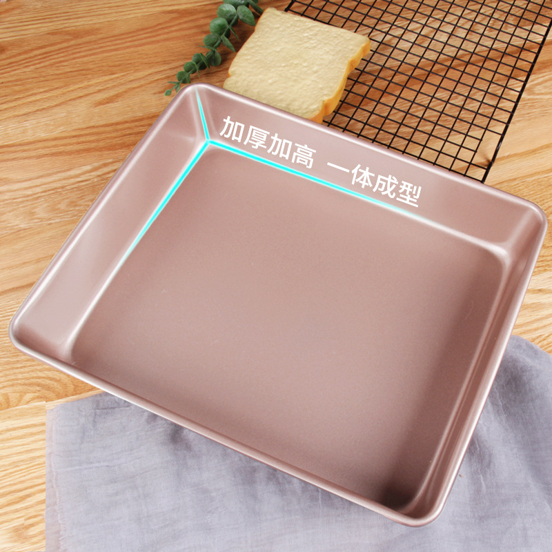 heavy-duty-rectangular-baking-tray-non-stick-carbon-steel-bread-baking-sheet-commercial-use-gold-color-long-rectangle-cake-tray