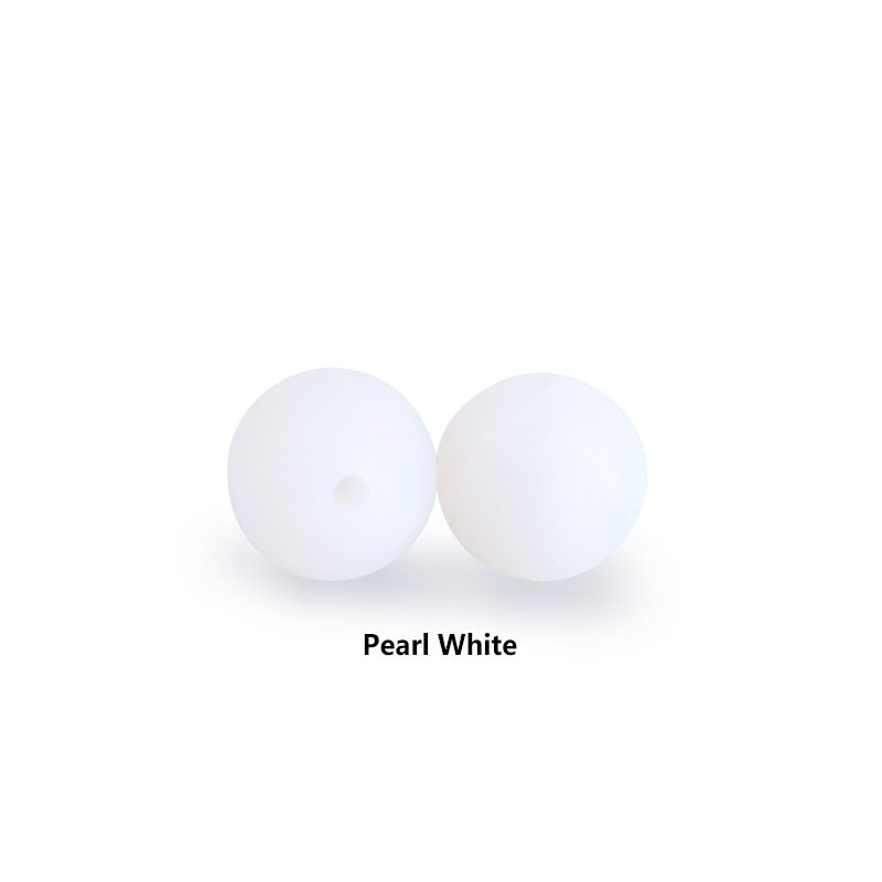 12mm perlas de silicona molar juguete teether pulsera pezón cadena collar accesorios infantil DIY accesorios de la joyería