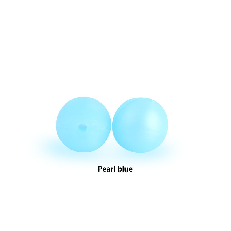 12mm perlas de silicona molar juguete teether pulsera pezón cadena collar accesorios infantil DIY accesorios de la joyería