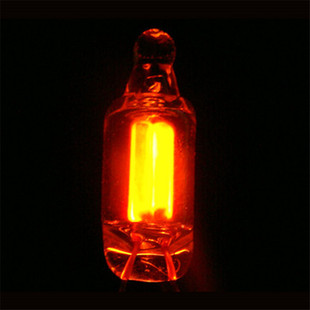 Шэньчжэнь Линсин F5 Красный пузырь 5x13 Красный свет Ne-2 氖 Индикатор лампы.