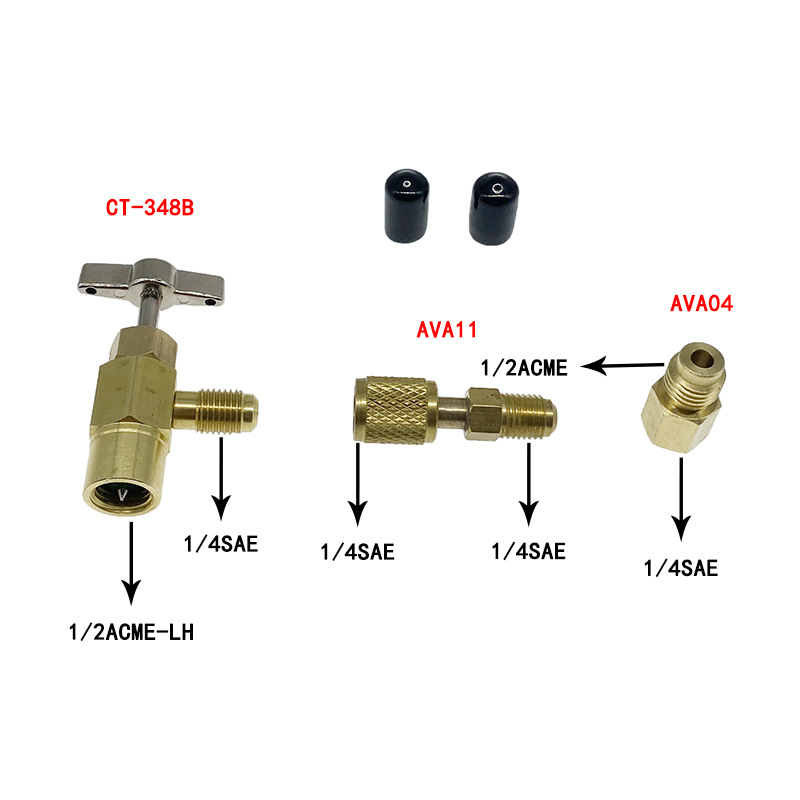 R1234YF汽车空调制冷剂雪种开瓶器加专用转换接头