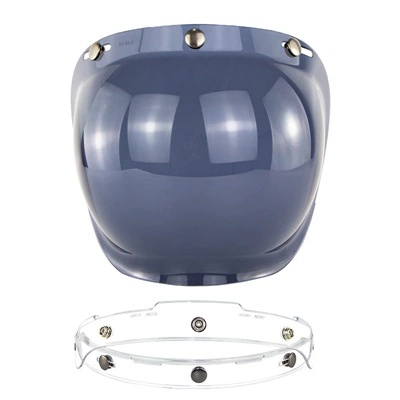 Dəbilqə (Kaska) aksesuarları, Motorcycle Helmet Lens Retro - deep-tea-transparent-bracket
