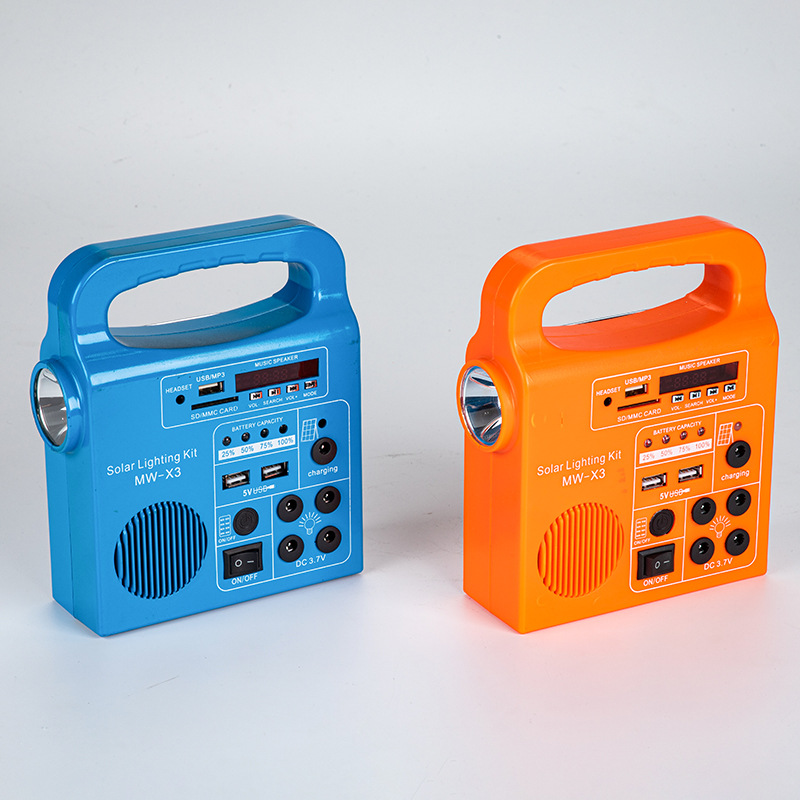 Flashlight solar-powered for camping