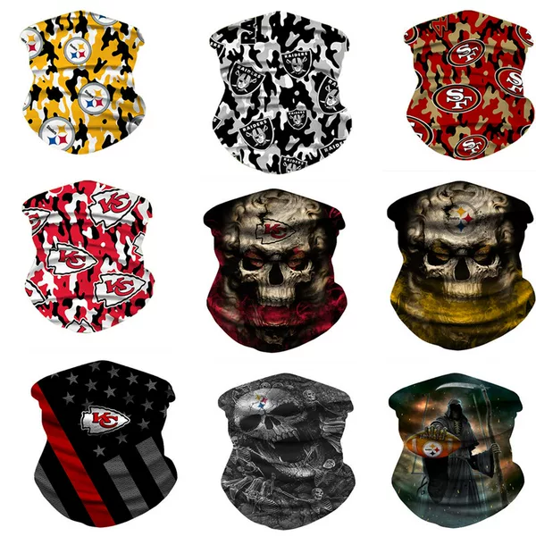 2020 new skull 3D digital printing Magic Ice Silk face towel multi-function outdoor mask scarf wristband bandana