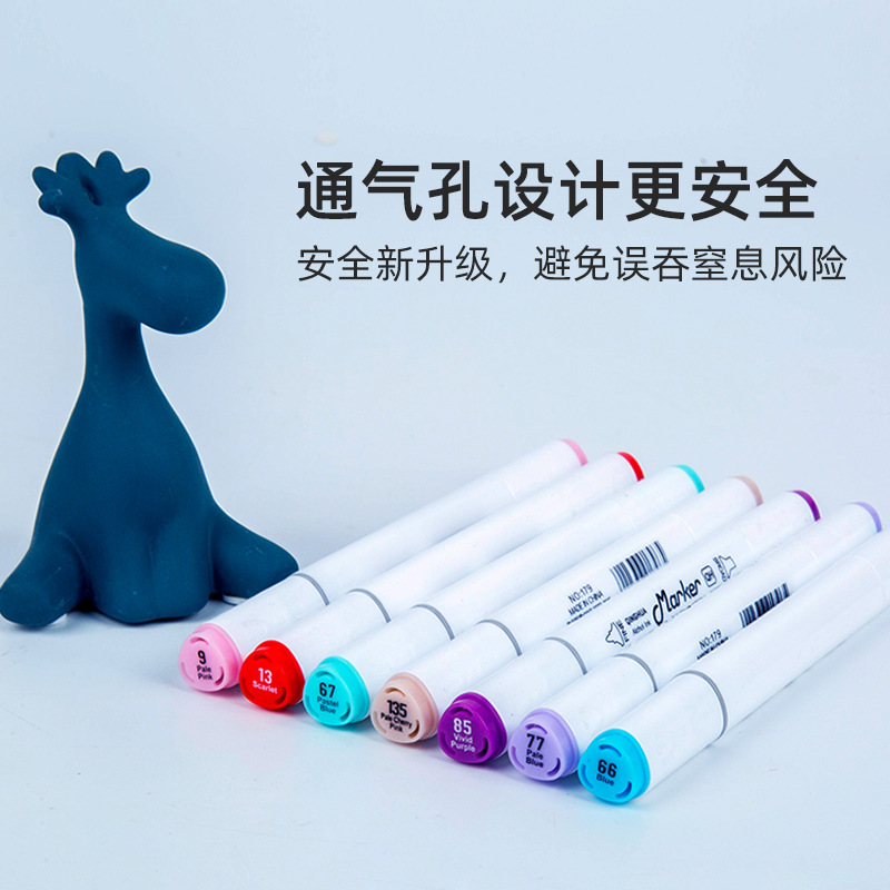 Doble cabeza triángulo alcohólico marcador pop cartel pluma pintura diseño graffiti arte estudiante rotulador