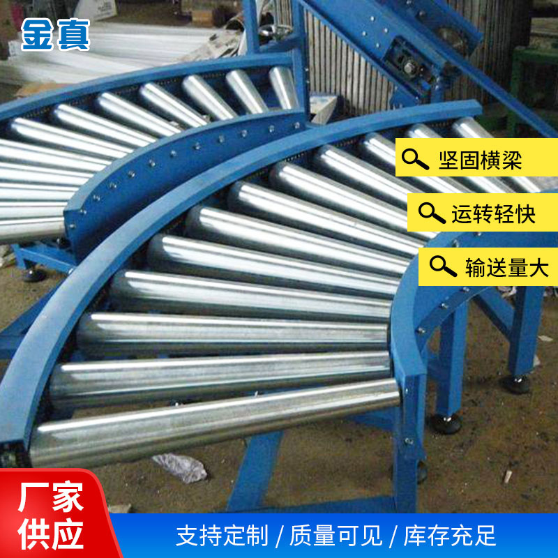 小型螺旋动力滚筒输送机带槽不锈钢压单生产线设备流水线送料机