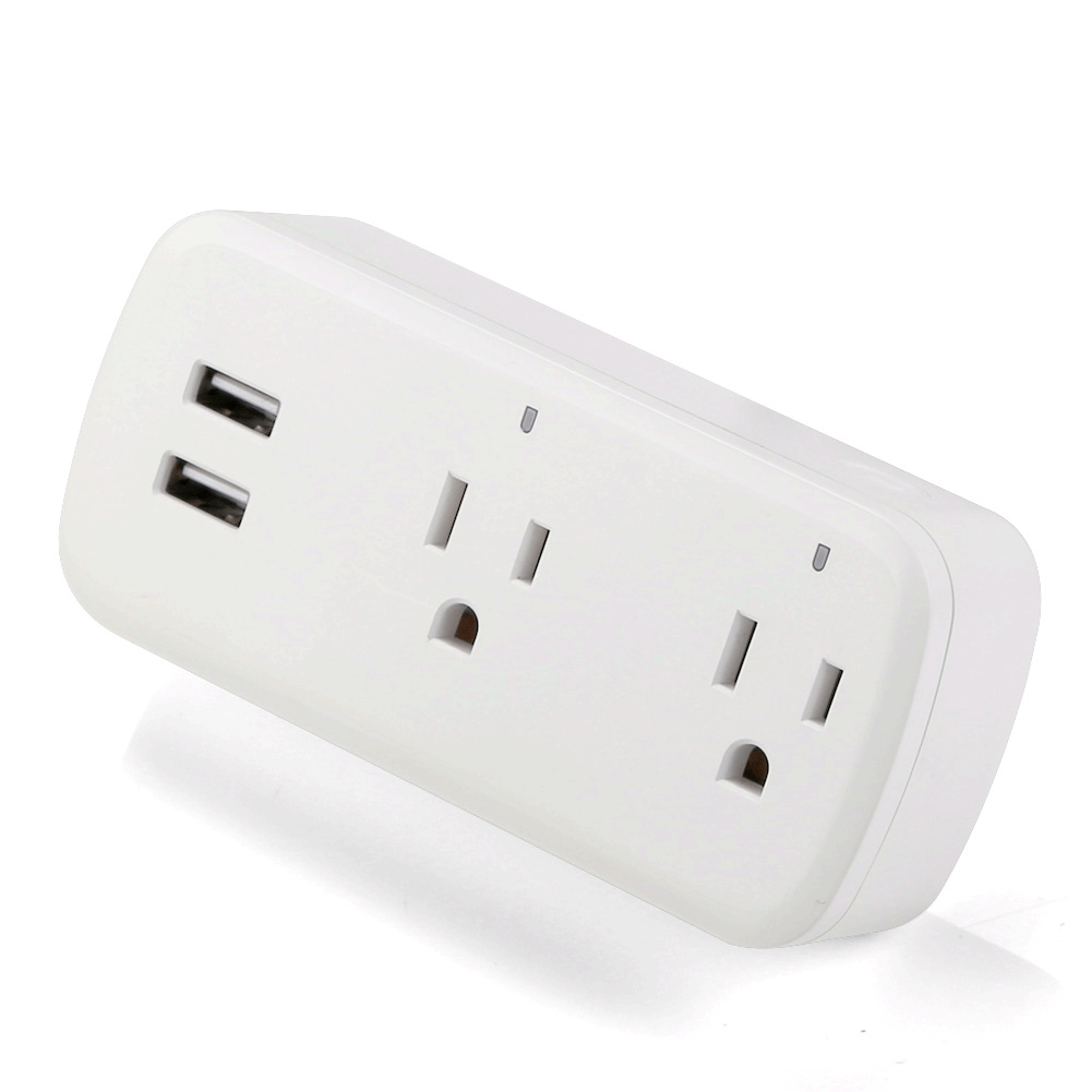 Smart socket wifi mobile phone switch timing plug voice control USB socket US gauge socket wifi socket