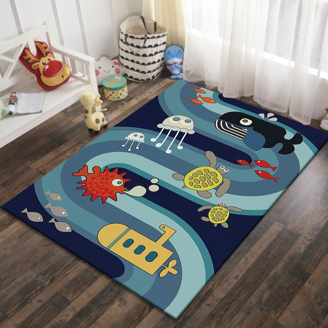 Alfombra de dibujos animados para juegos, alfombra de gran superficie para sala de estar, alfombra para mesa de centro, alfombra para dormitorio, alfombra resistente al desgaste para habitación infantil image 3