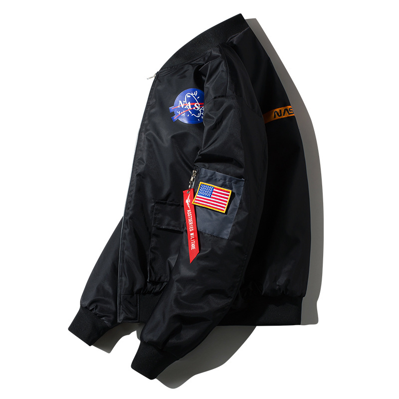 Flying abrigo de algodón acolchado de los hombres de moda guapo moda casual piloto de la Fuerza Aérea uniforme de béisbol de moda marca de invierno Chaqueta de algodón acolchado
