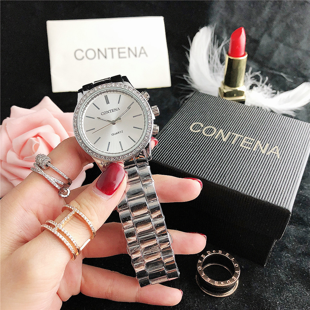 Sommer New Time Running Fritid Simple diamanter med alsidige pinde og skalaer Kvartsur til kvinder_voghion.com