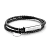 Black silver buckle