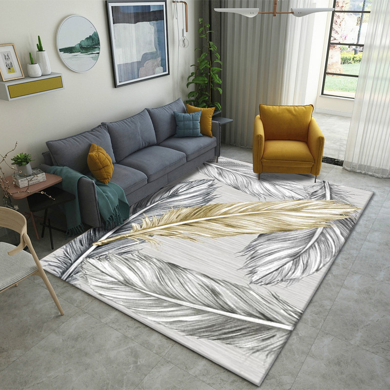 Alfombra de estilo europeo sala de estar simple moderna mesa de café americana dormitorio manta de cama completa manta de noche de estilo nórdico