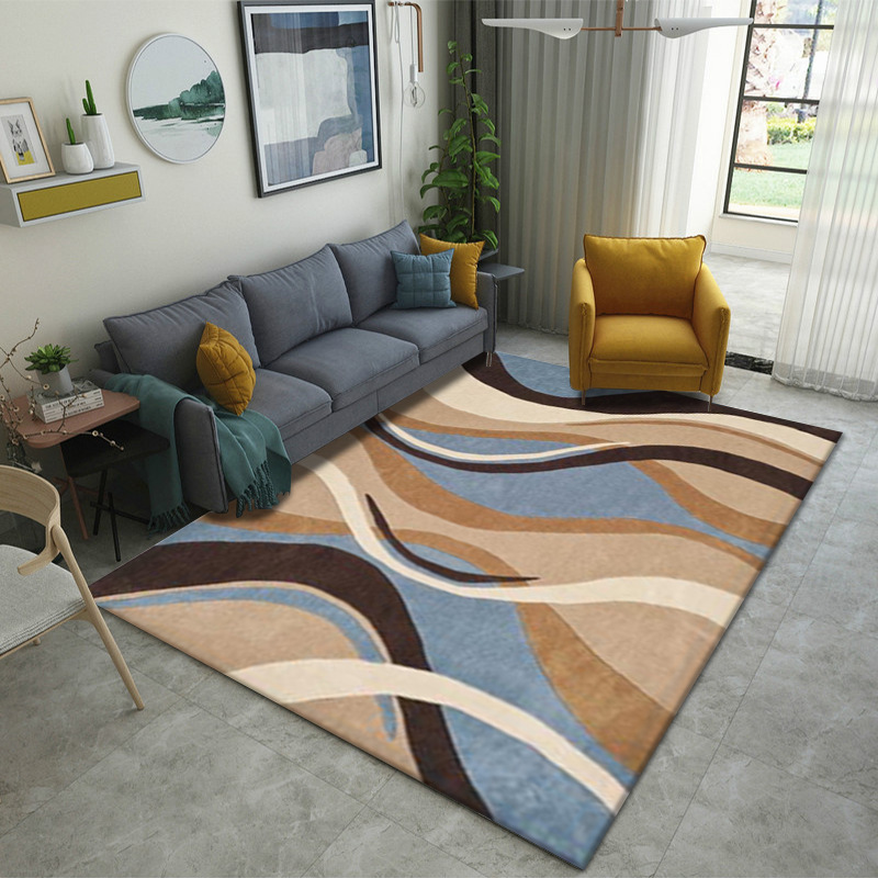 Alfombra de estilo europeo sala de estar simple moderna mesa de café americana dormitorio manta de cama completa manta de noche de estilo nórdico
