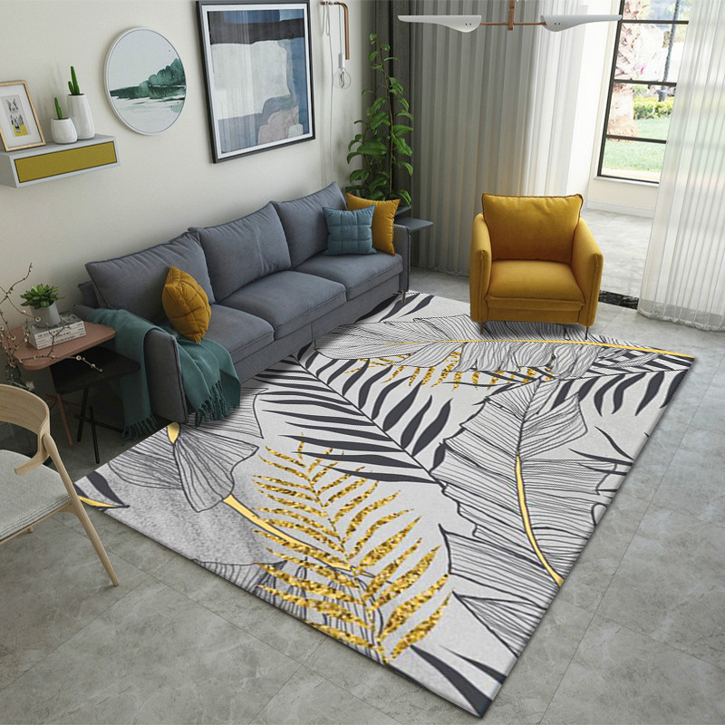 Alfombra de estilo europeo sala de estar simple moderna mesa de café americana dormitorio manta de cama completa manta de noche de estilo nórdico