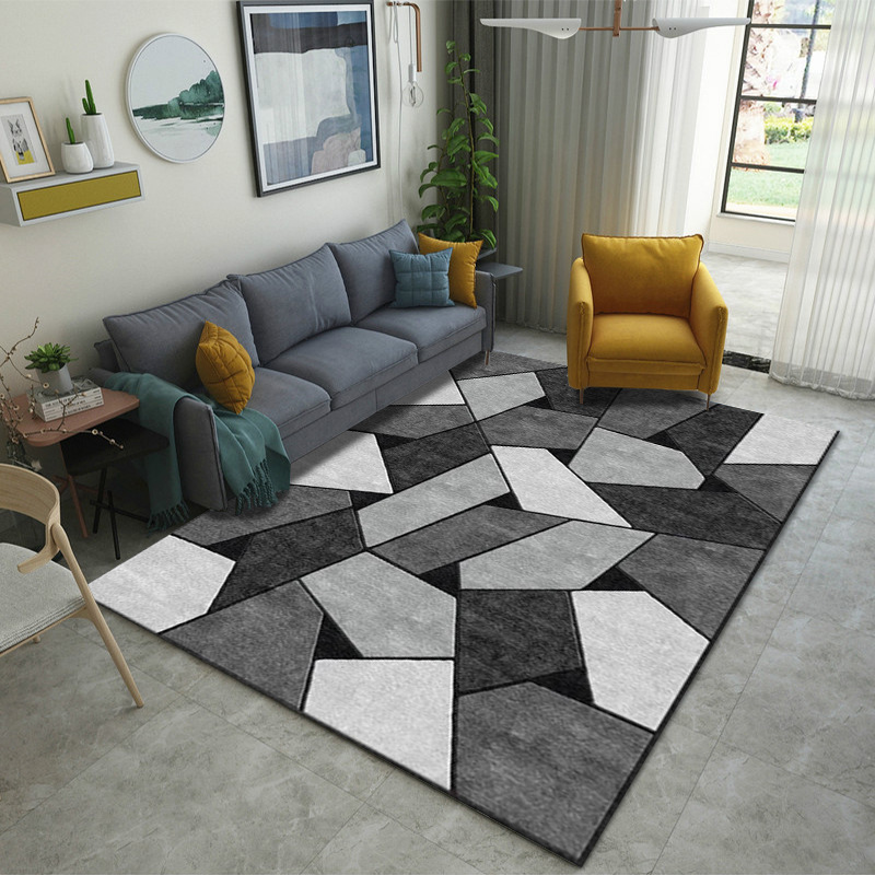 Alfombra de estilo europeo sala de estar simple moderna mesa de café americana dormitorio manta de cama completa manta de noche de estilo nórdico