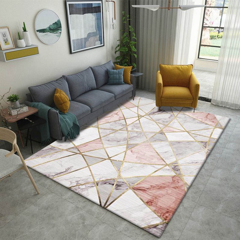 Alfombra de estilo europeo sala de estar simple moderna mesa de café americana dormitorio manta de cama completa manta de noche de estilo nórdico