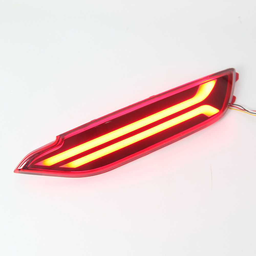 Aplicable a 2015 moderno Tucson parachoques trasero modificación luz anti-colisión LED luz de freno trasera advertencia