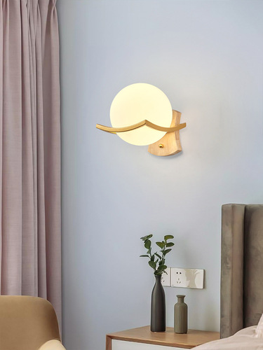 Modern Minimalist Bedside Wall Lamp, Nordic Hotel Corridor Lamp, Indoor Creative Living Room Wall Lamp
