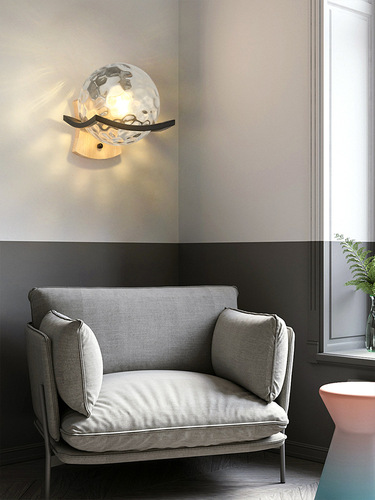 Modern Minimalist Bedside Wall Lamp, Nordic Hotel Corridor Lamp, Indoor Creative Living Room Wall Lamp