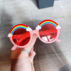 Children's fashionable sunglasses, glasses for boys, rainbow sun protection cream, UF-protection