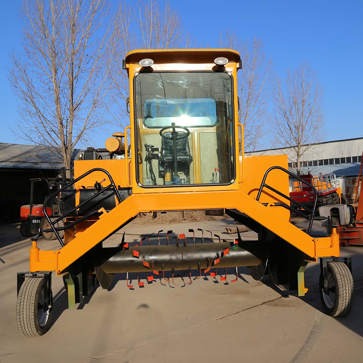 供应高比重原料滤泥专用翻堆机污泥翻抛机畜禽粪便设备