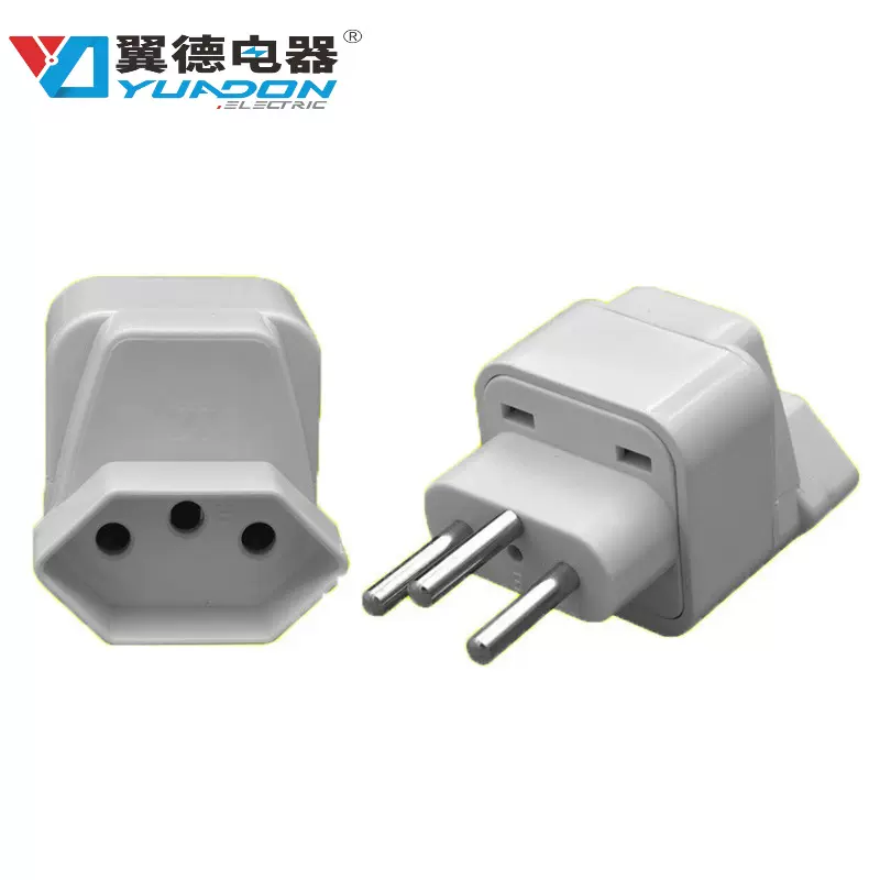 翼德YDF-11A瑞典瑞士转巴西转换插座 10A 250V瑞士瑞典旅行充电转