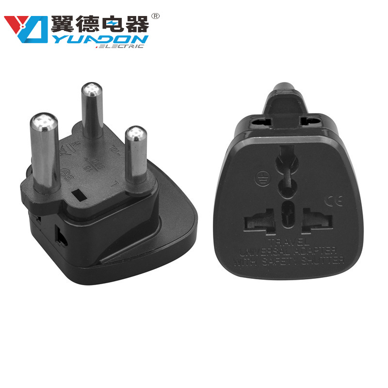 翼德带保护门大南非安全转换插座15A,250V南非插头YDSI-10L转换器