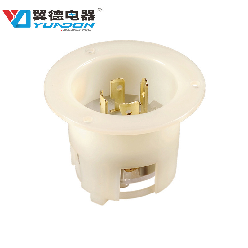 yuadon/翼德NEMA L15-20P美规暗装美式插头 暗装接线插头