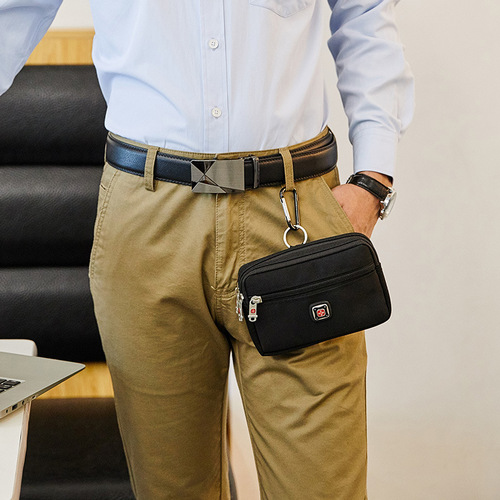 Swiss Army Knife Mobile Phone Waist Bag Men's Belt Outdoor Sports Waist Bag Handheld 6-inch 7.5-inch Horizontal Mobile Phone Bag
