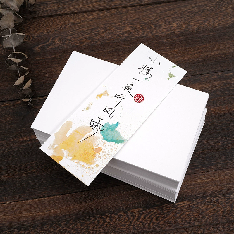 Трансграничный доступный для 350 г пустой голландский белый картон DIY открытки красить открытки рисованной закладки поздравительная открытка акварель бумага