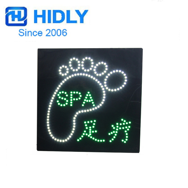 LED闪光灯箱制作户外电子灯箱闪烁招牌厂家足疗按摩店招牌