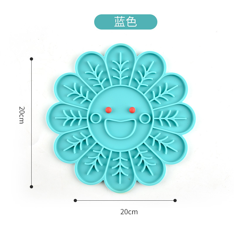 Los fabricantes transfronterizos Pet Bowl lamiendo estera gato tazón para mascotas vajilla mantel de silicona para mascotas tazón de comida lenta