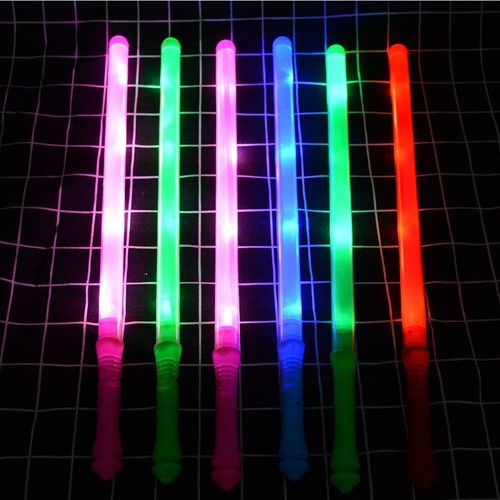 Colorful LED electronic light stick wholesale flash rainbow stick large and medium size concert dance light stick flash stick
