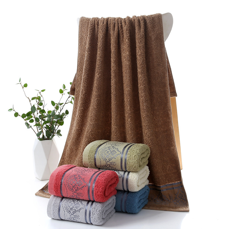 New Tower Flower Jacquard Beach Towel Thickeneded Cotton Bath Towel Household Adult Soft and Absorbent 70*140 Bath Towel Customized New Tower Flower Jacquard Beach Towel Thickeneded Cotton Bath Towel Household Adult Soft and Absorbent 70*140 Bath Towel Customized