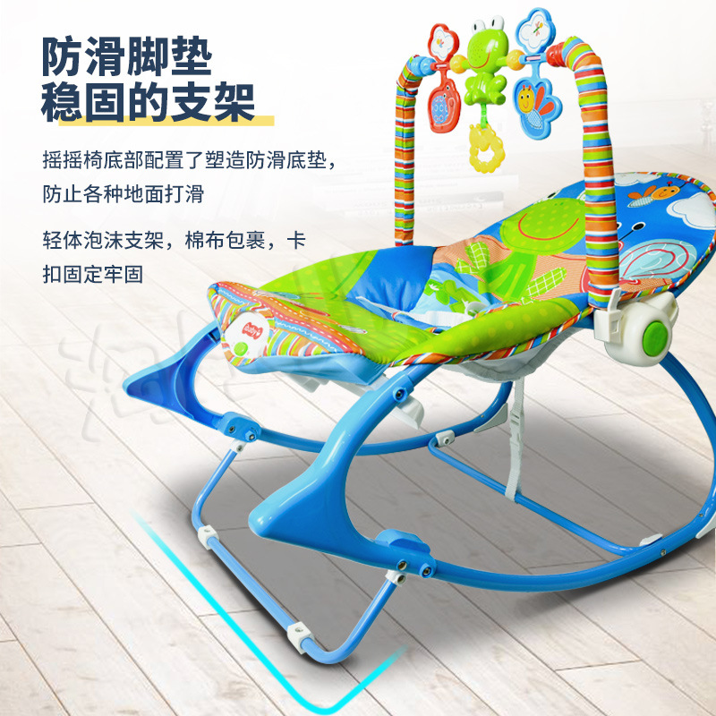 Mecedora eléctrica para bebés 0-12 meses – con música, vibrations relajantes